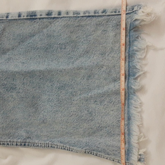 Free People We The Free Izzy Flare Raw Distressed Hem Jeans, Blue Trance, Sz 32 - Picture 11 of 16